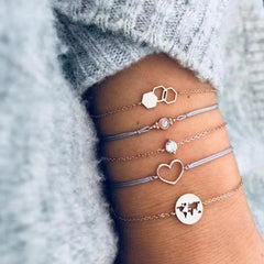 Bohemian Bracelets & Bangles Set Vintage Bead Boho Charm Bracelet For Women Jewelry Accessories Pulseras Mujer Bijoux Femme - MBC